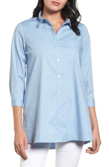 Women's Bobeau Poplin Shirt - Blue