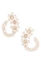 Women's Serefina Ice Flower Statement Earrings