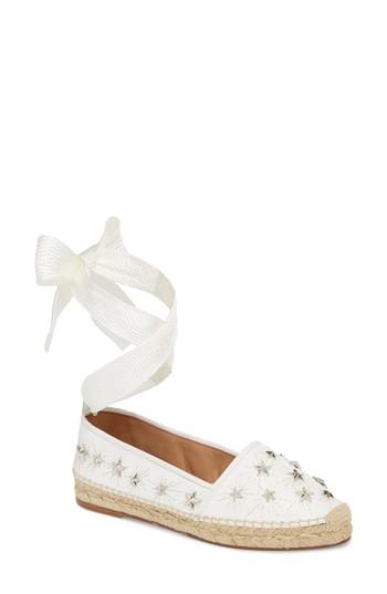 Women's Aquazurra Cosmic Star Espadrille Us / 35eu - White