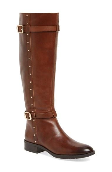 Women's Vince Camuto 'preslen' Riding Boot Wide Calf M - Brown
