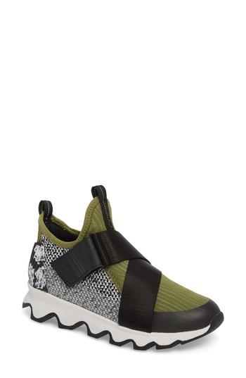 Women's Sorel Kinetic Sneak High Top Sneaker M - Green