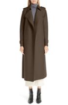 Women's Harris Wharf London Long Belted Trench Us / 44 It - Brown