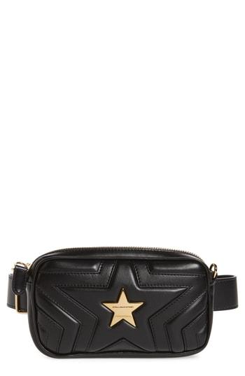 Stella Mccartney Star Alter Faux Leather Fanny Pack - Black