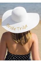 Women's Cathy's Concepts Sequin Bride Tribe Straw Hat -