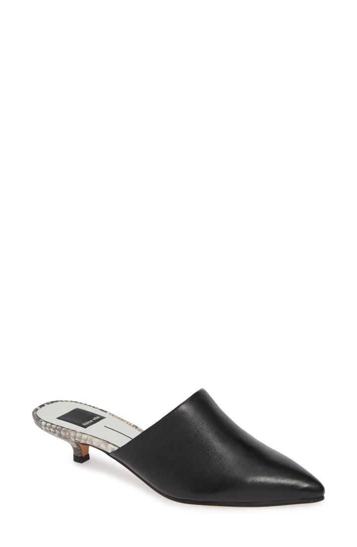 Women's Dolce Vita Obie Pointy Toe Mule .5 M - Black