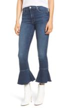 Women's Mother The Cha Cha Fray Flare Crop Jeans - Blue