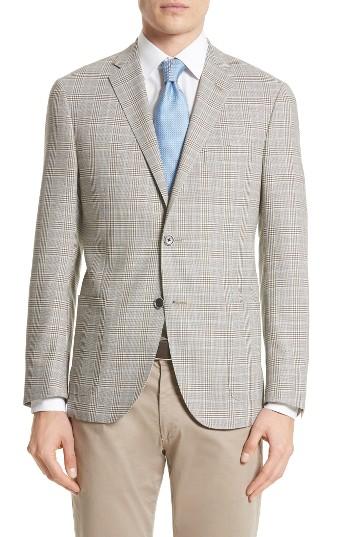 Men's Corneliani Classic Fit Plaid Wool Sport Coat