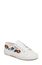 Women's Superga 2750 Embroidered Sneaker .5us / 39.5eu - White
