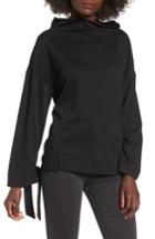 Women's J.o.a. Tie Sleeve Sweater - Black
