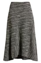 Women's Halogen Tweed A-line Skirt - Black