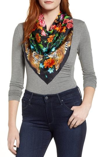 Women's Echo Tiger Floral Silk Scarf