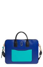 Marc Jacobs 15-inch Computer Leather Commuter Case - Blue