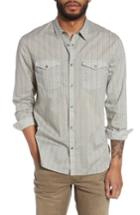Men's John Varvatos Star Usa Trim Fit Print Snap Front Sport Shirt