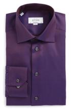 Men's Eton Contemporary Fit Stripe Dress Shirt .5 - Brown
