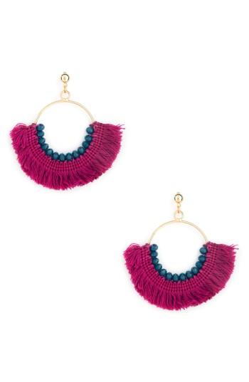 Women's Sole Society Havana Fringe Earrings