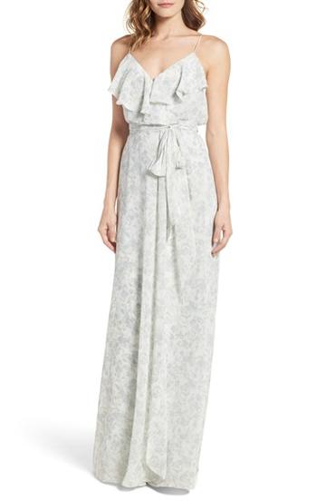 Women's Nouvelle Amsale Pamela Ruffle Gown