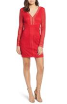 Women's Astr The Label Mesh Body-con Dress - Red