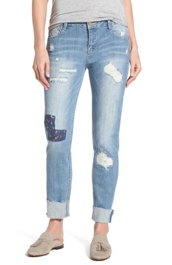 Women's Wit & Wisdom Ripped Girlfriend Jeans