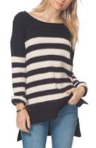 Women's Rip Curl Coast Of Maine Stripe Sweater - Black