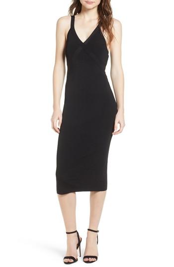 Women's Trouve Body-con Sweater Dress - Black