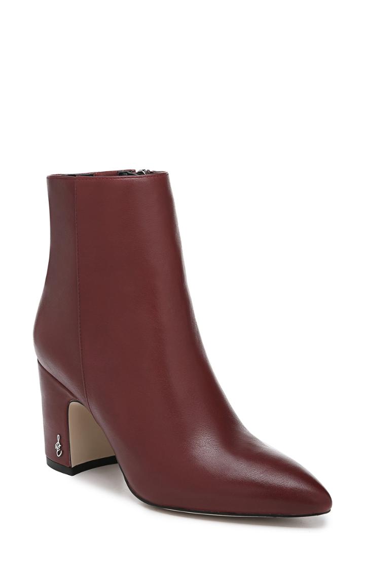 Women's Sam Edelman Hilty Bootie .5 M - Red
