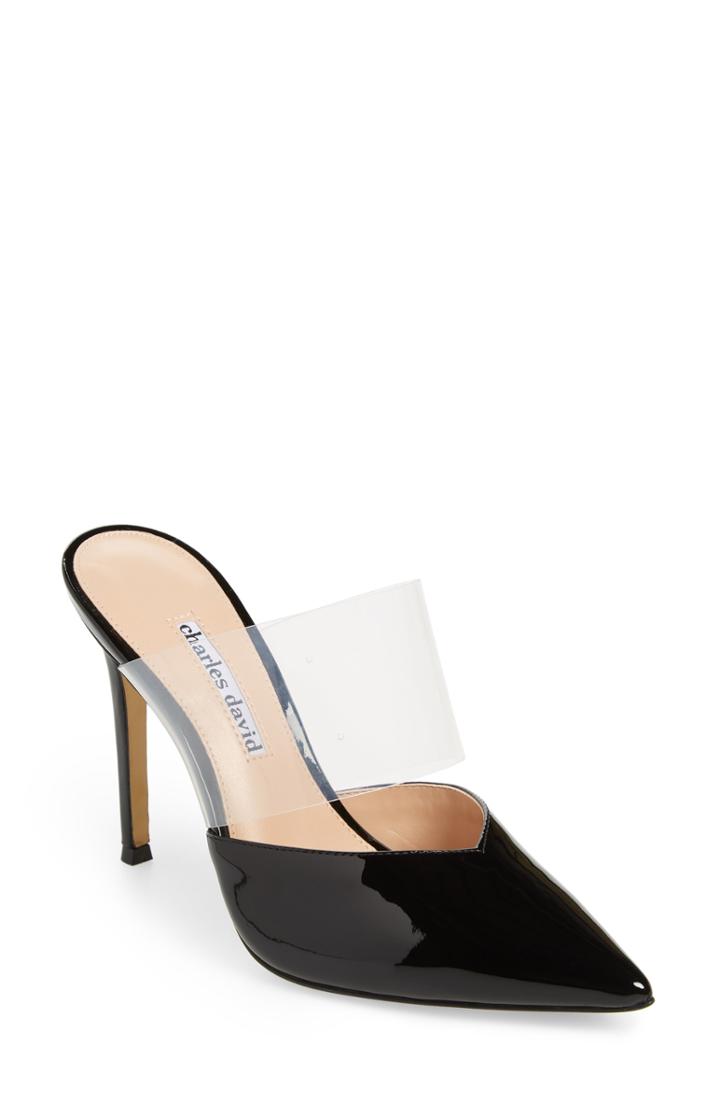Women's Charles David Cammy Mule .5 M - Black