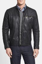 Men's Cole Haan Lambskin Leather Moto Jacket
