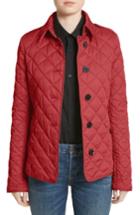 Women's Burberry Frankby Quilted Jacket - Red