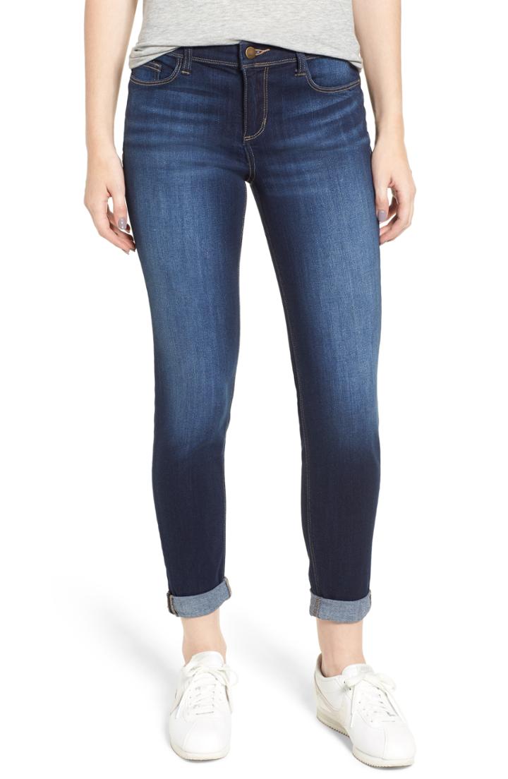 Women's Sp Black Roll Hem Skinny Jeans