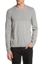 Men's Topman Textured Sweater, Size - Grey