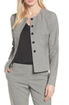 Women's Boss Javilla Stretch Wool Suit Jacket - Blue
