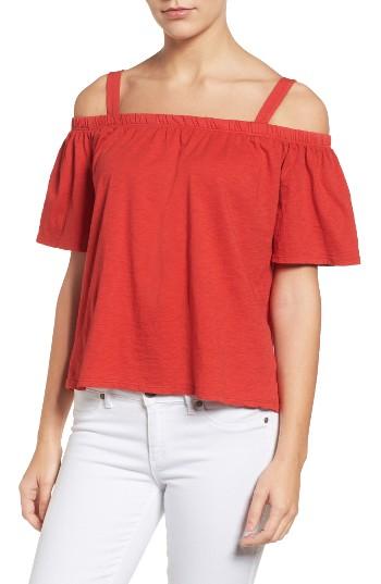Women's Velvet By Graham & Spencer Slub Knit Off The Shoulder Top