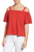 Women's Velvet By Graham & Spencer Slub Knit Off The Shoulder Top