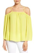 Women's Vince Camuto Off The Shoulder Blouse, Size - Yellow