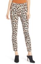 Women's Mother The Looker High Waist Frayed Ankle Skinny Jeans - Brown