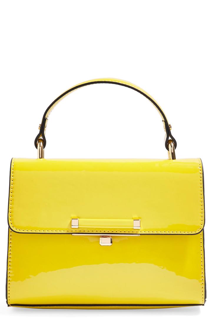 Topshop Mini Marissa Top Handle Bag - Yellow