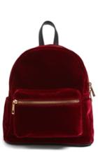 Bp. Mini Velvet Backpack - Burgundy