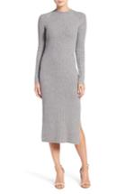 Women's Ag Reign Merino Wool & Cashmere Sweater Midi Dress - Grey