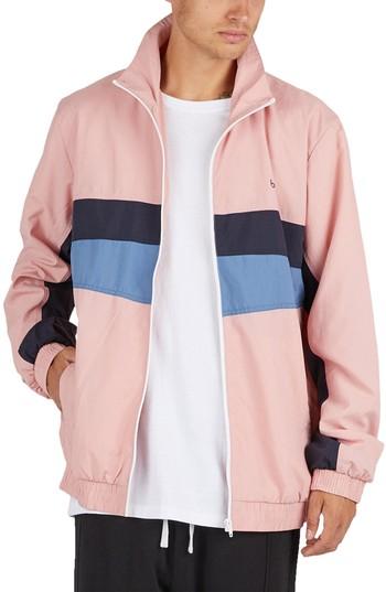 Men's Barney Cools B. Quick Track Jacket, Size - Pink