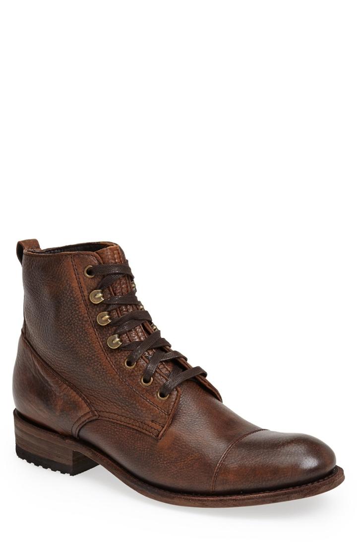 Men's Sendra 'station' Cap Toe Boot D - Brown (online Only)