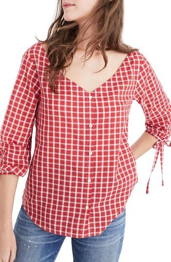 Women's Madewell Marie Tie Cuff Blouse