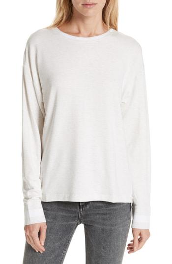 Women's Rag & Bone/jean Reily Split Back Top, Size - Grey