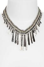 Women's Nakamol Design Beaded Stick Bib Necklace