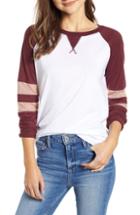 Women's Treasure & Bond Colorblock Raglan Tee, Size - White