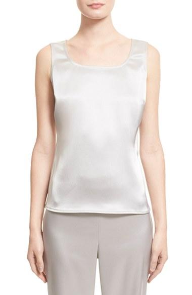 Women's St. John Collection Liquid Satin Tank