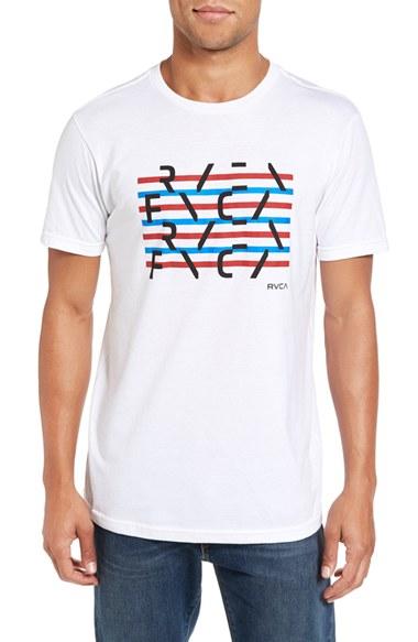 Men's Rvca Splice Graphic Crewneck T-shirt