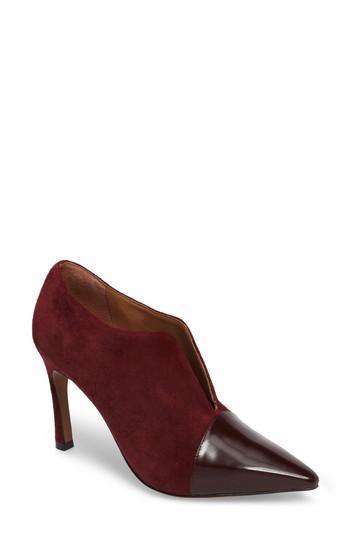 Women's Linea Paolo Pointy Toe Bootie .5 M - Burgundy