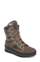 Women's Jog Dog Meribel Waterproof Channel Quilted Lace Up Sneaker Boot Us / 36eu - Grey