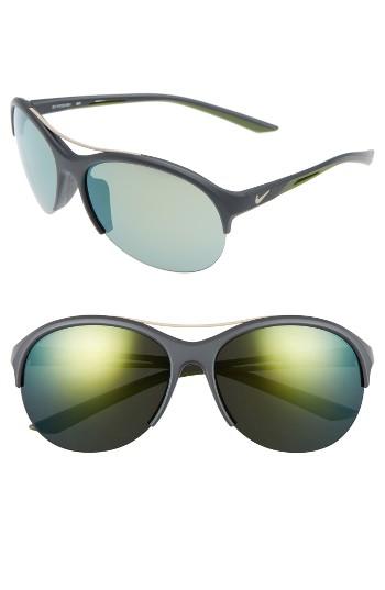 Women's Nike Flex Momentum 66mm Sunglasses - Matte Anthracite
