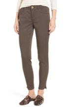 Petite Women's Wit & Wisdom Ab-solution Stretch Twill Skinny Pants P - Brown